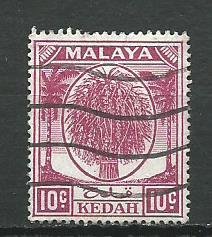 Malaya kedah 69   Used   1950-55  PD