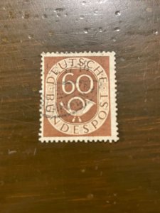 Germany SC 682 Used 60pf Numeral & Post Horn (1) - VF/XF