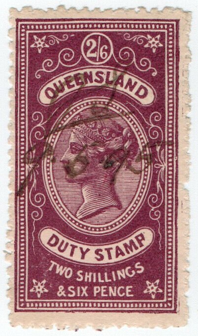 (I.B) Australia - Queensland Revenue : Stamp Duty 2/6d