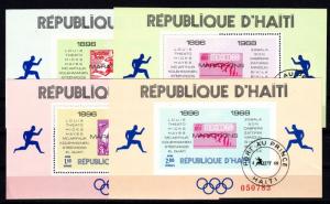 HAITI [1969] MiNr 1044 Block 35-38 ( O/used ) Olympiade