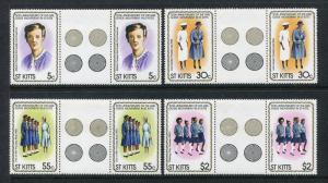 St Kitts 82-85 MNH National Girl Guide Movement, 50th Ann1981 Gutter pair x28195