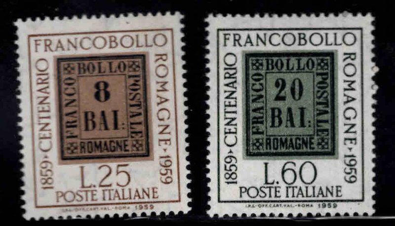 Italy Scott 789-790 MNH**  Romagna stamp Centenary stamp on stamp