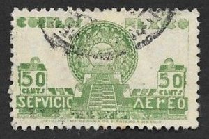 SMI) 1935, MEXICO, ALLEGORY OF FLIGHT AND PYRAMID OF THE SUN, used sct C71