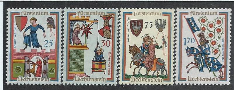 LIECHTENSTEIN SC# 381-4 VF/MNH 1963