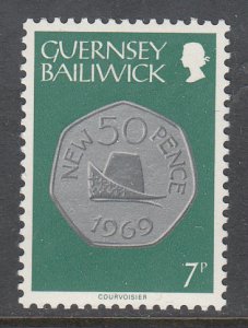 Guernsey 179 Coin on Stamp MNH VF