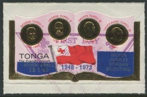 Tonga official 1973 SGO105 $1.40 Silver Jubilee of Scouting FU