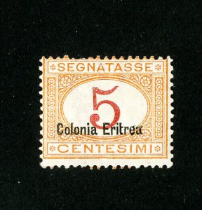 Eritrea Stamps # J1b Fresh OG LH Scott Value $550.00