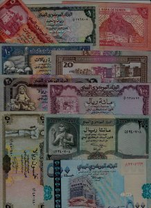 Yemen 10 unc. banknotes