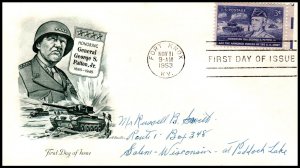 US 1026 George Patton Artmaster Pen FDC