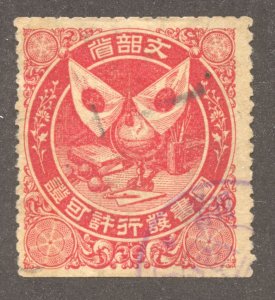 Japan - Shimomura 7 - UHR - 1903 School Books Duty Stamp - Red