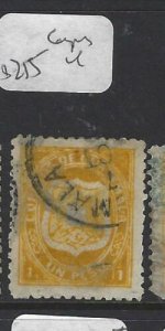 Guatemala (acx)  Arms  1P  SC  6   VFU  Copy   4 