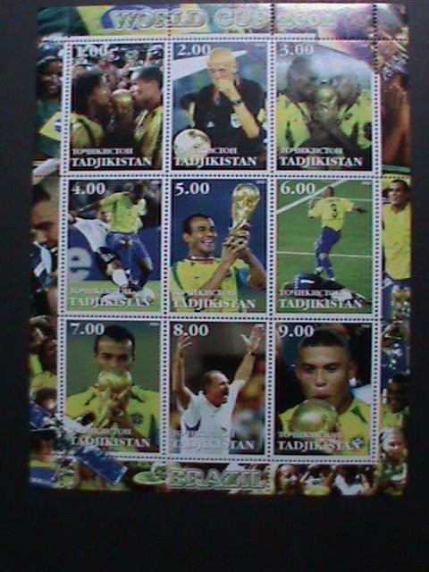 TAJIKISTAN -2002  WORLD CUP SOCCER CHAMPIONSHIPS MNH FULL SHEET VERY FINE