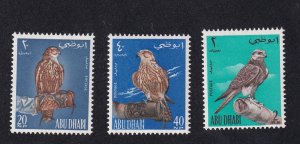 Abu Dhabi Scott # 12 - 14 set VF mint lightly hinged OG cv $ 60 ! see pic !