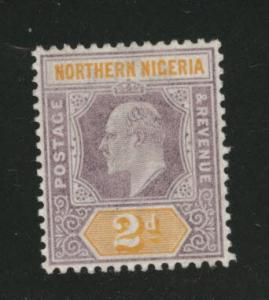 Northern Nigeria Scott 12 MH* 1902 KEVII stamp