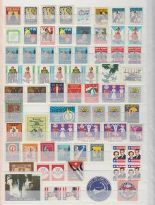 WORLDWIDE 1900-80 CINDERELLA COLLECTION OF 166 STAMPS & 4 SOUVENIR SHEETS MINT+