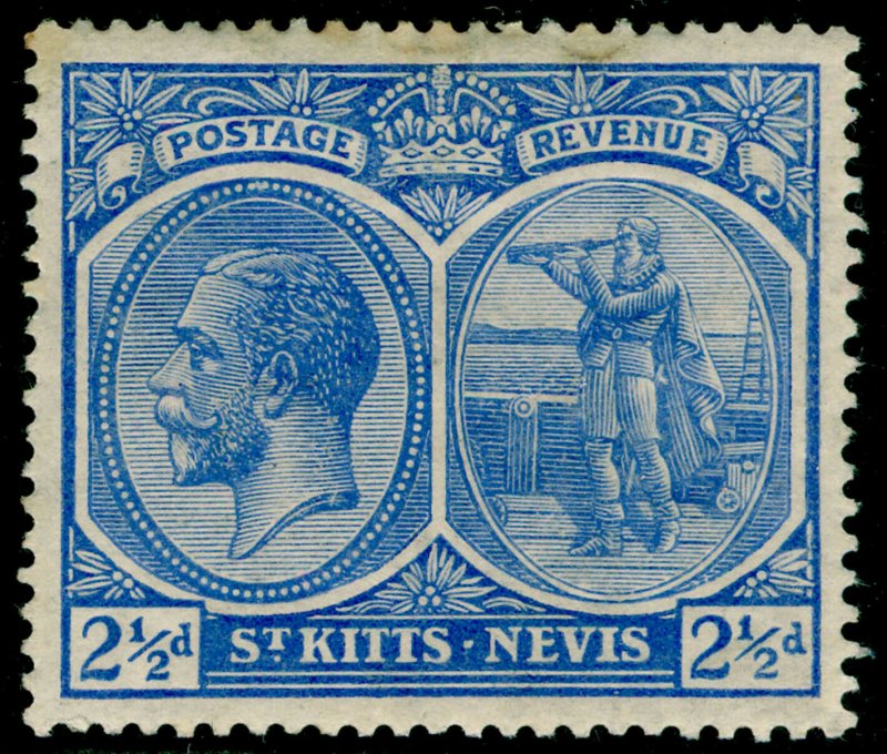 ST KITTS-NEVIS SG28, 2½d ultramarine, M MINT. WMK MULT CA