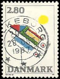 Denmark - 844 - Used - SCV-0.25