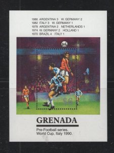 Grenada #1727  (1989 World Cup sheet) VFMNH CV $5.50