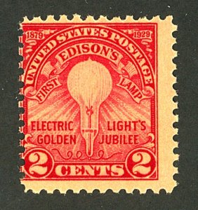 U.S. #654 MINT OG NH