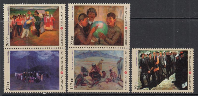 Kyrgyzstan 531-533 Paintings MNH VF