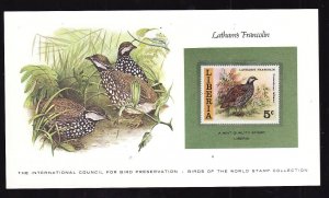 Birds of the World Stamp Collection #18b-Liberia-Mint NH Latham's Francolin stam