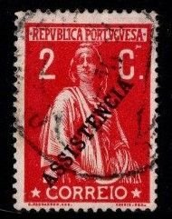 Portugal - #telegram Stamp - Ceres Overprint - Used