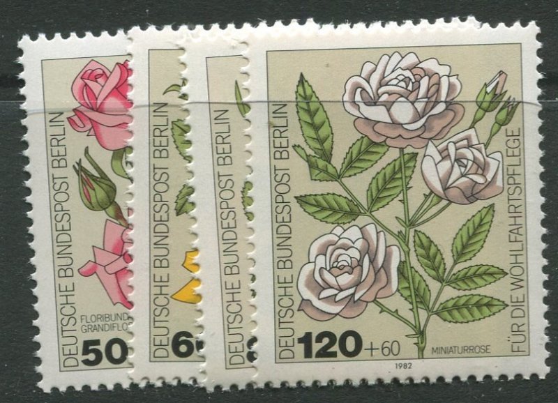 STAMP STATION PERTH Germany #9NB193-196 Flower Type 1982- Set - MNH