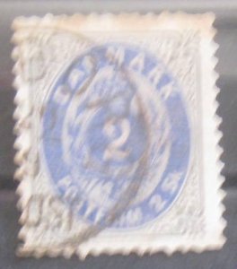 Denmark #16 Used- SCV=$27.50 (Stain)