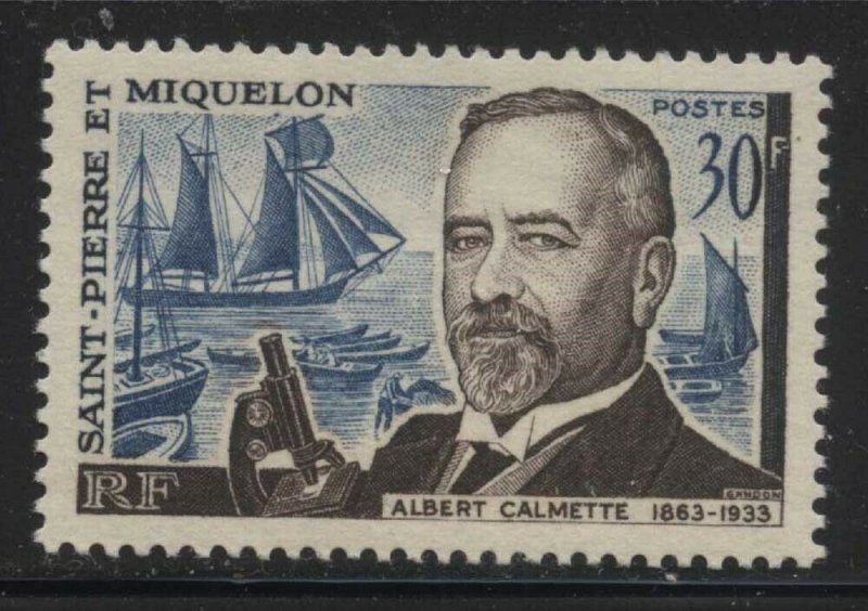 St Pierre & Miquelon 1963 Albert Calmette Sc# 366 mint