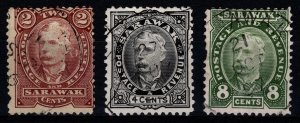 Sarawak 1895 Sir Charles Brooke Def., Part Set [Used]