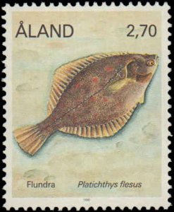 Finland-Aland Islands #48, Incomplete Set, 1990, Fish, Never Hinged