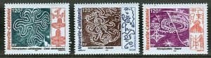 New Caledonia #977-979 MNH Petroglyphs