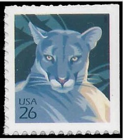 U.S.#4142 Florida Panther 26c Booklet Single, MNH.