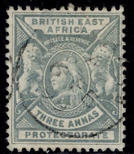 BRITISH EAST AFRICA QV SG69, 3a grey, USED. Cat £18. CDS