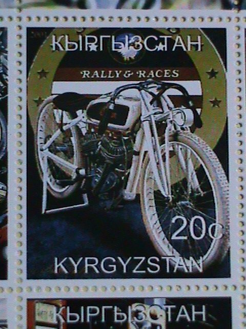 KYRGYZSTAN STAMP :HARLEY DAVIDSON MOTORCYCLES MNH   SHEET, VERY RARE