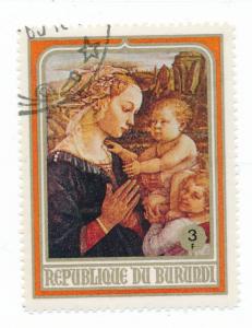 Burundi 1968 Scott 265 CTO - 3 fr, Christmas, painting