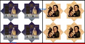 3393-94 BRAZIL 2018 CHRISTMAS, 200 YEARS OF SILENT NIGHT SONG C-3799 BLOCK MNH