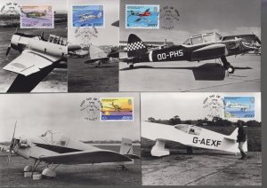 Jersey 1979,  Air Rally, set of 5 on Maxicard