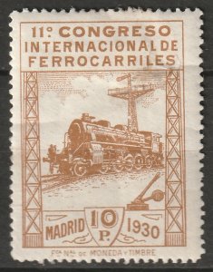 Spain 1930 Sc 385 MH disturbed gum/thin/crease