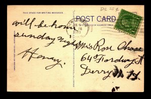 1939 New London CT Card / 1c Franklin Vert. Coil - L23313