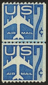 U.S. C52 MNH VF Joint Line Pair (Large Hole)