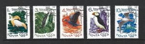 RUSSIA - 1976 NATURE PROTECTION - SCOTT 4465 TO 4469 - USED