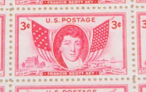 1948 sheet - Francis Scott Key - Sc# 962