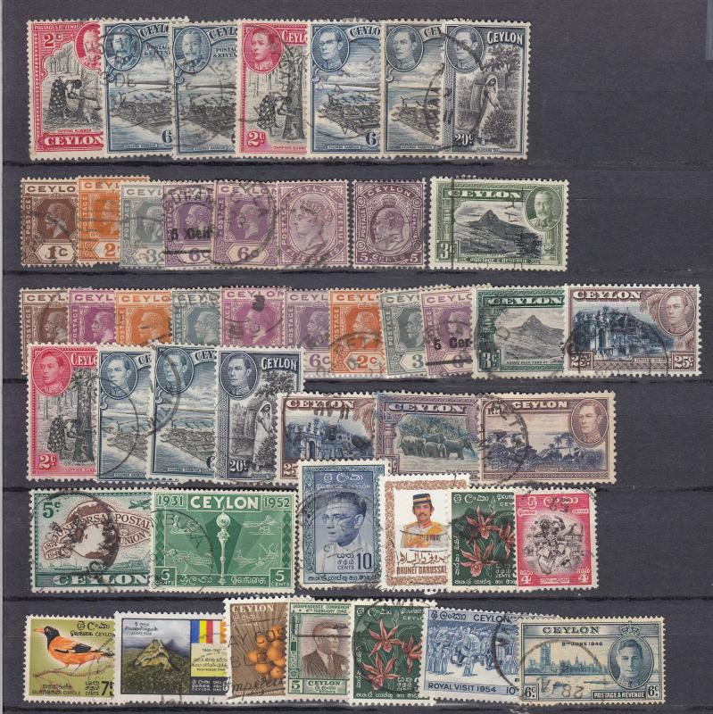 Ceylon - small stamp collection - ( 2384)