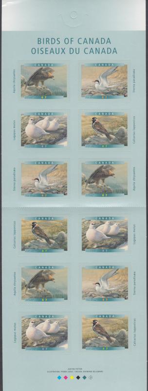 Canada - BK241b Birds Of Canada Booklet Open Cover  - MNH