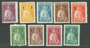 Madeira # 45-53  Definitives 1928   (9)  Unused