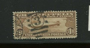 C14 Graf Zeppelin Air Mail Used Stamp (Stock Bx 2597)