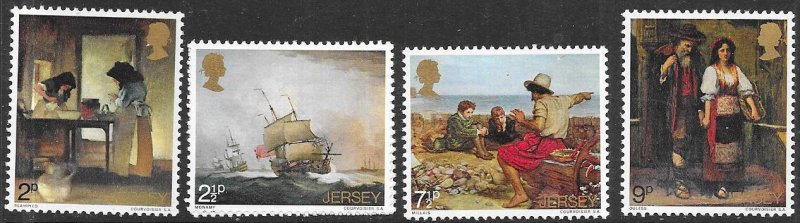 Jersey #57-60  Paintings   (MNH) set complete  CV $2.70