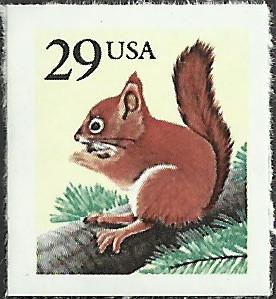 # 2489 MINT NEVER HINGED RED SQUIRREL    