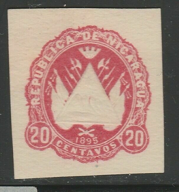 Nicaragua Postal Stationery Cut Out A17P5F802